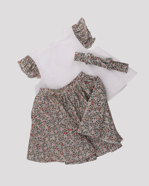 Compleu trei piese floral